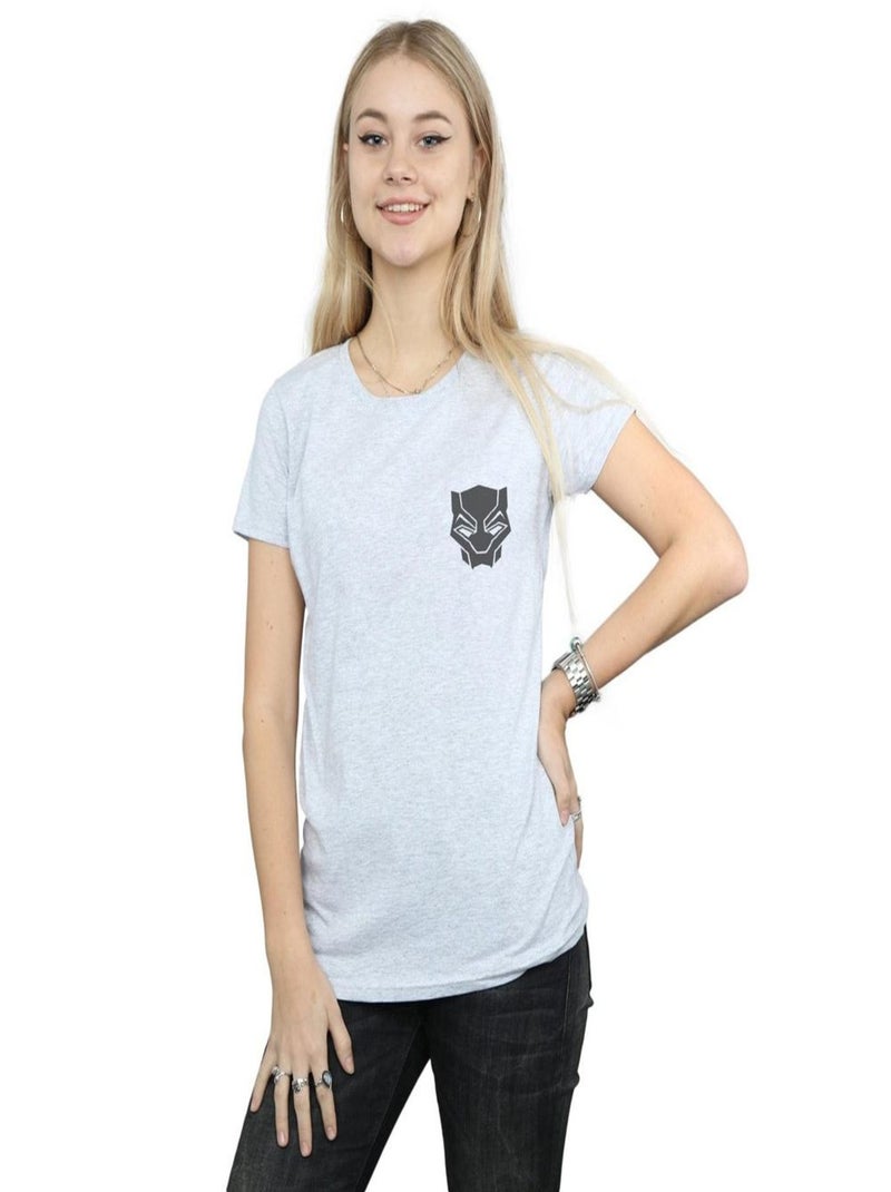 Marvel - T-shirt BLACK ON BLACK Gris chiné - Kiabi