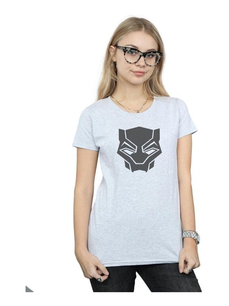 Marvel - T-shirt BLACK ON BLACK Gris chiné - Kiabi