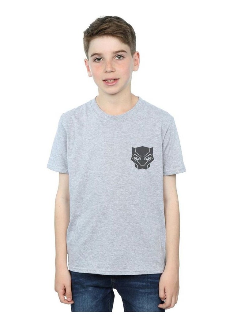 Marvel - T-shirt BLACK ON BLACK Gris chiné - Kiabi