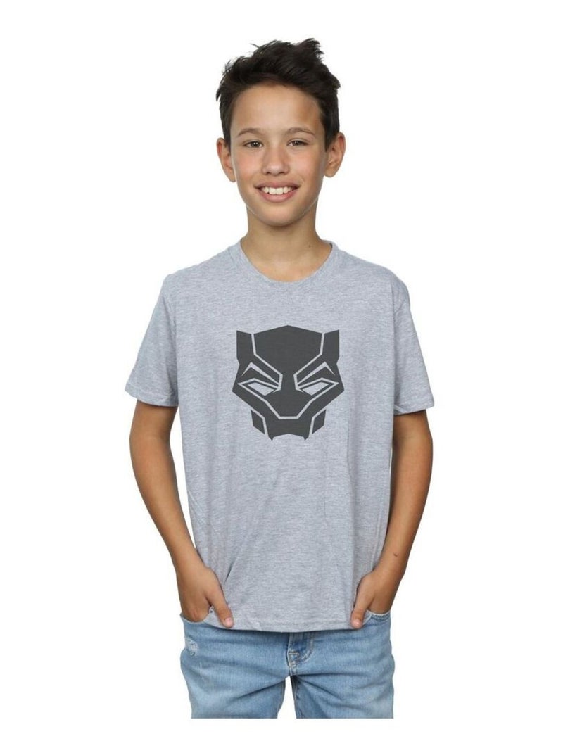 Marvel - T-shirt BLACK ON BLACK Gris chiné - Kiabi