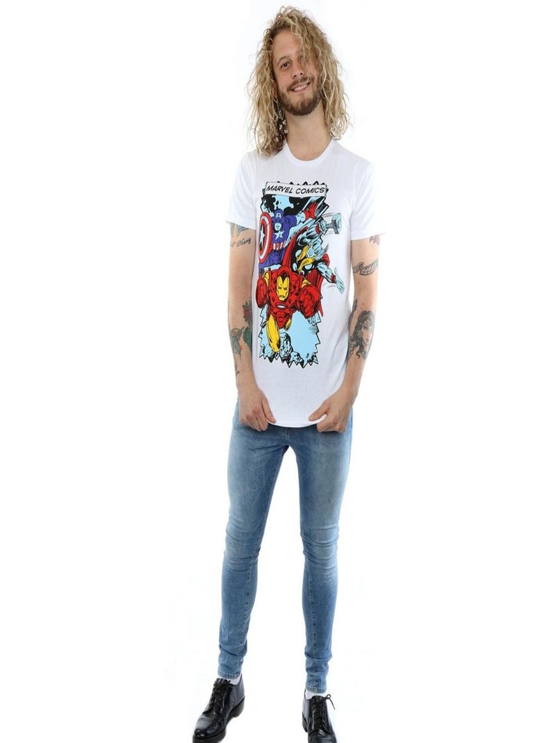 Marvel - T-shirt Blanc - Kiabi