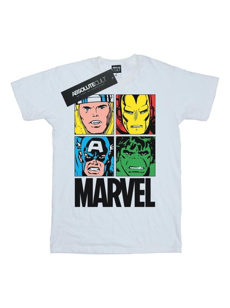 Marvel - T-shirt Blanc - Kiabi