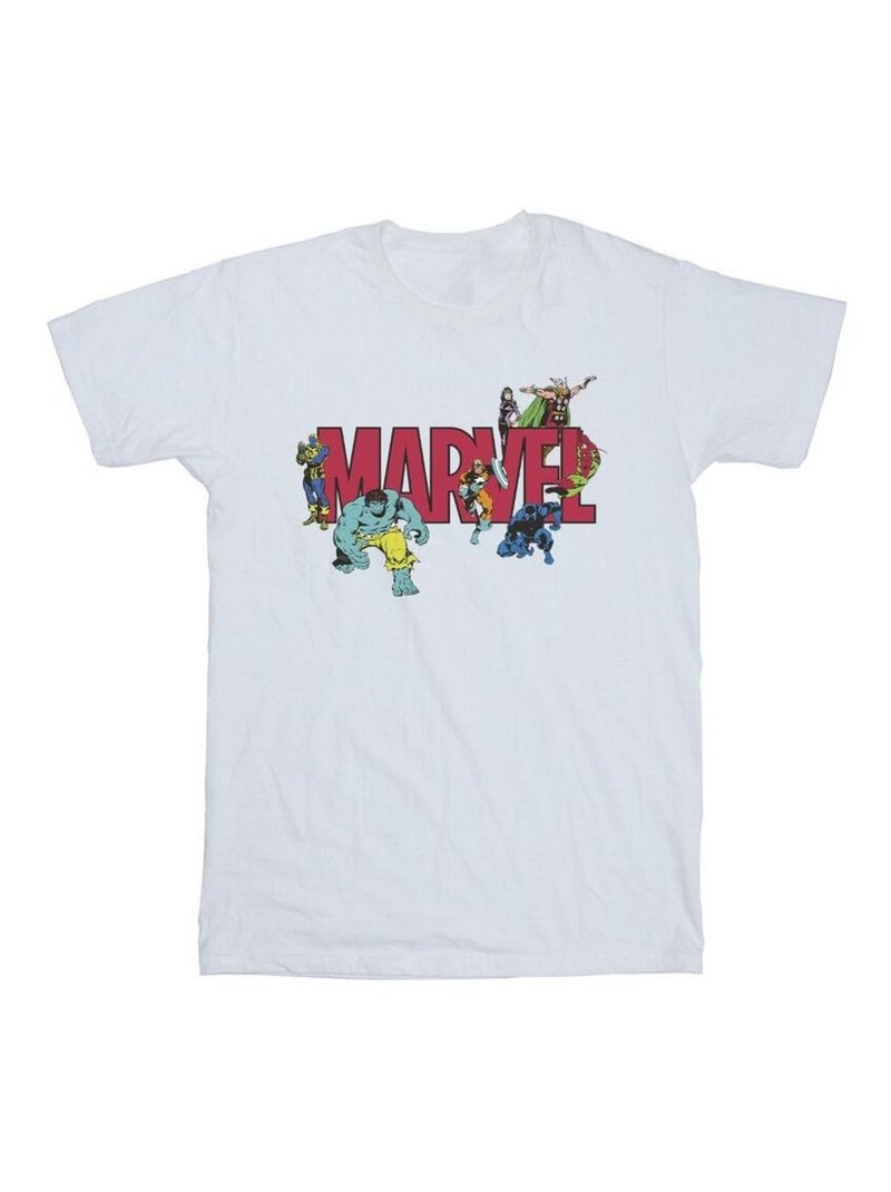 Marvel - T-shirt Blanc - Kiabi