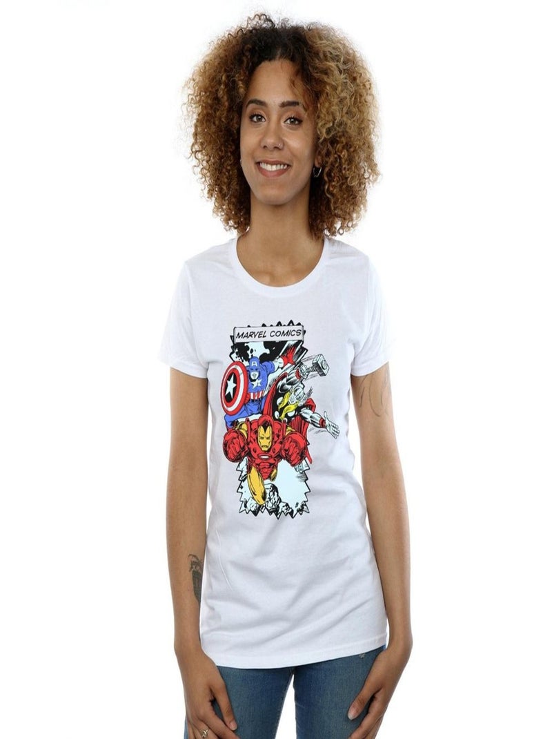 Marvel - T-shirt Blanc - Kiabi