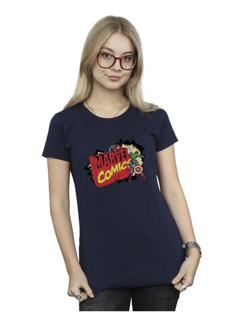 Marvel - T-shirt Bleu marine - Kiabi