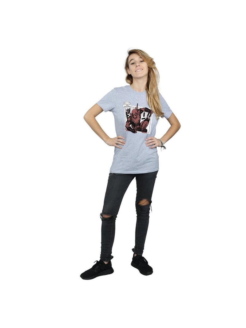 Marvel - T-shirt BREAKTIME TACOS Gris chiné - Kiabi