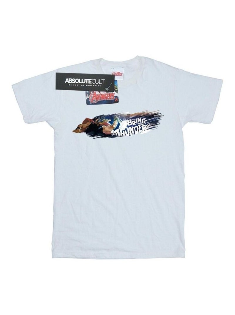 Marvel - T-shirt BRING THE THUNDER Blanc - Kiabi