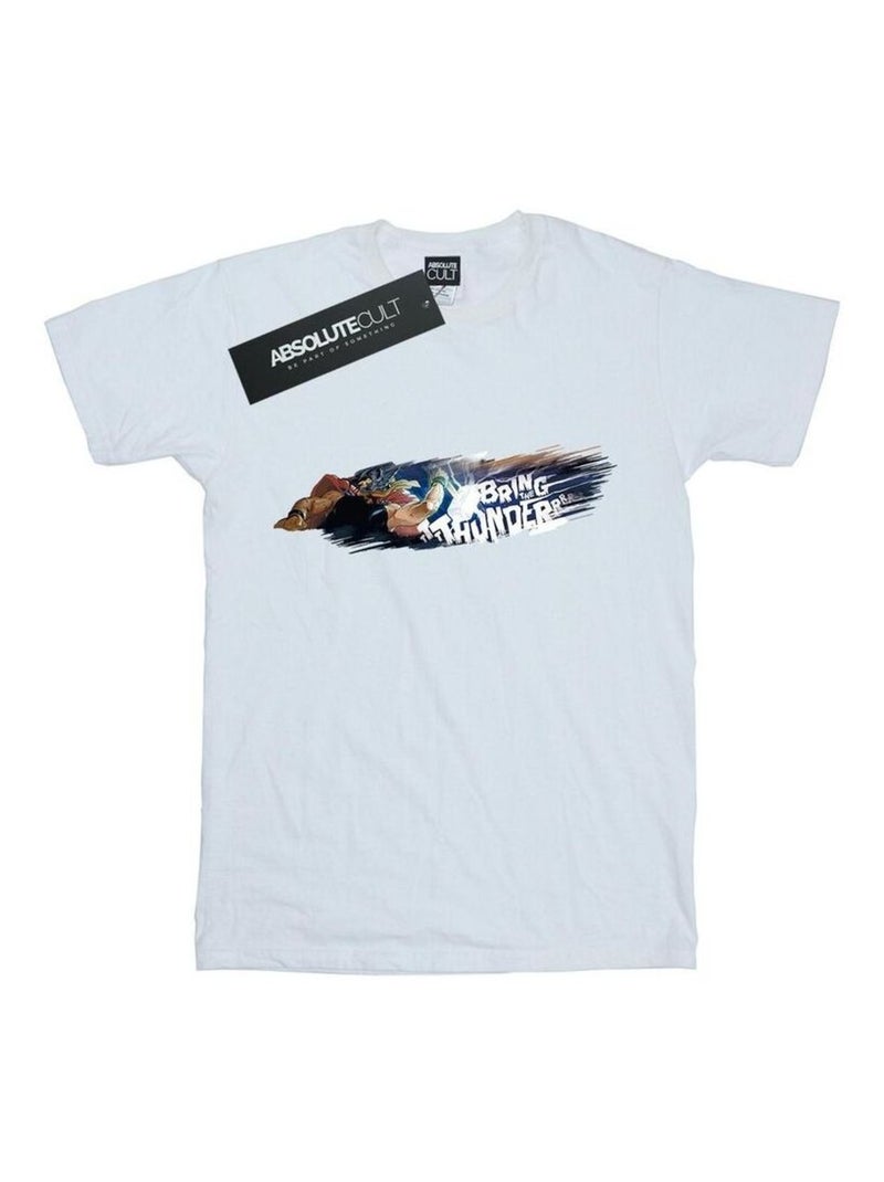 Marvel - T-shirt BRING THE THUNDER Blanc - Kiabi