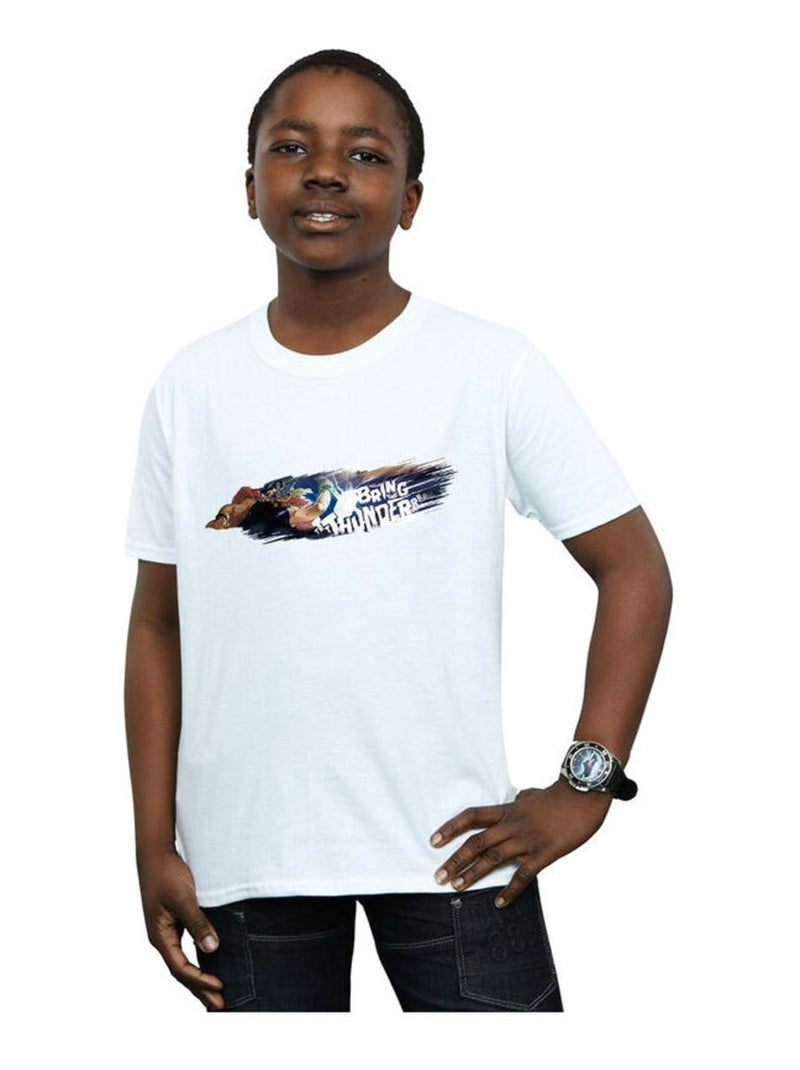 Marvel - T-shirt BRING THE THUNDER Blanc - Kiabi