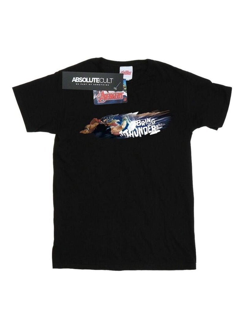 Marvel - T-shirt BRING THE THUNDER Noir - Kiabi