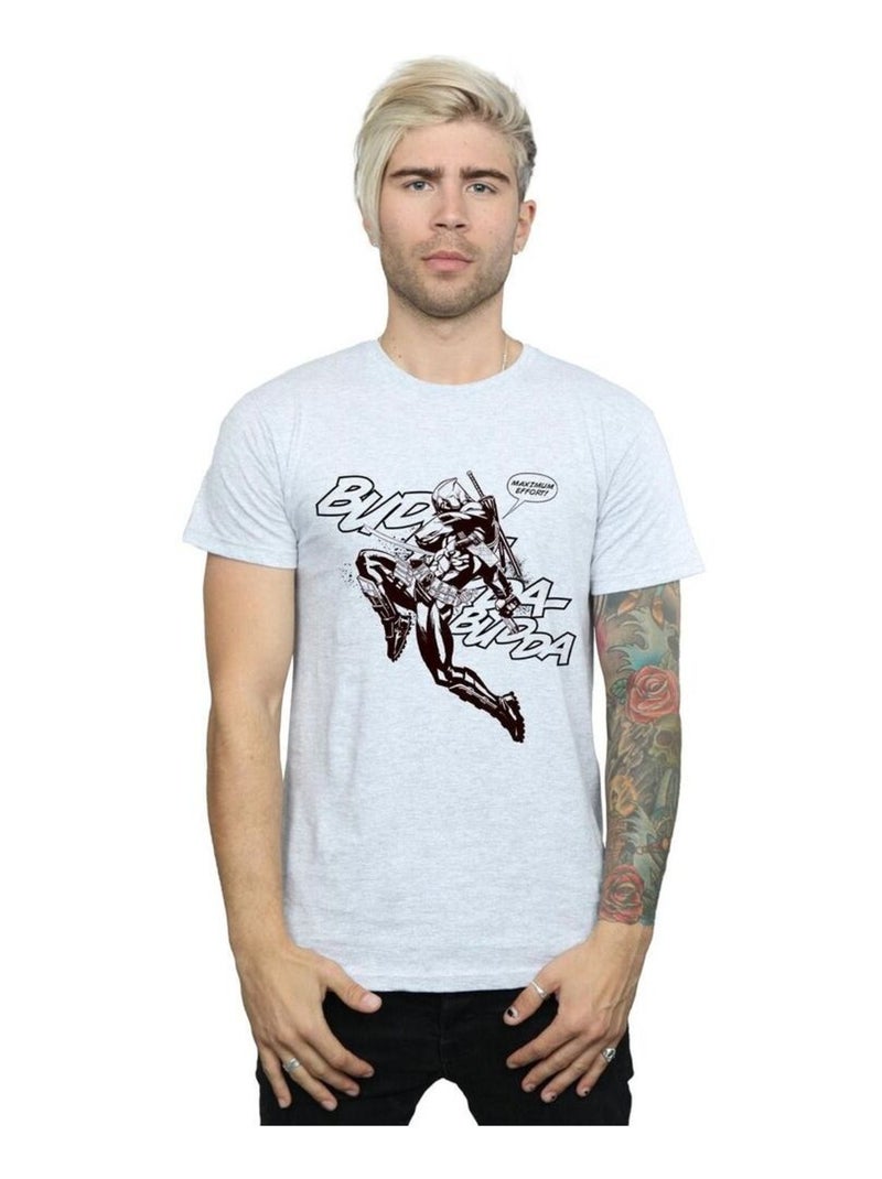 Marvel - T-shirt BUDDA BUDDA Gris chiné - Kiabi