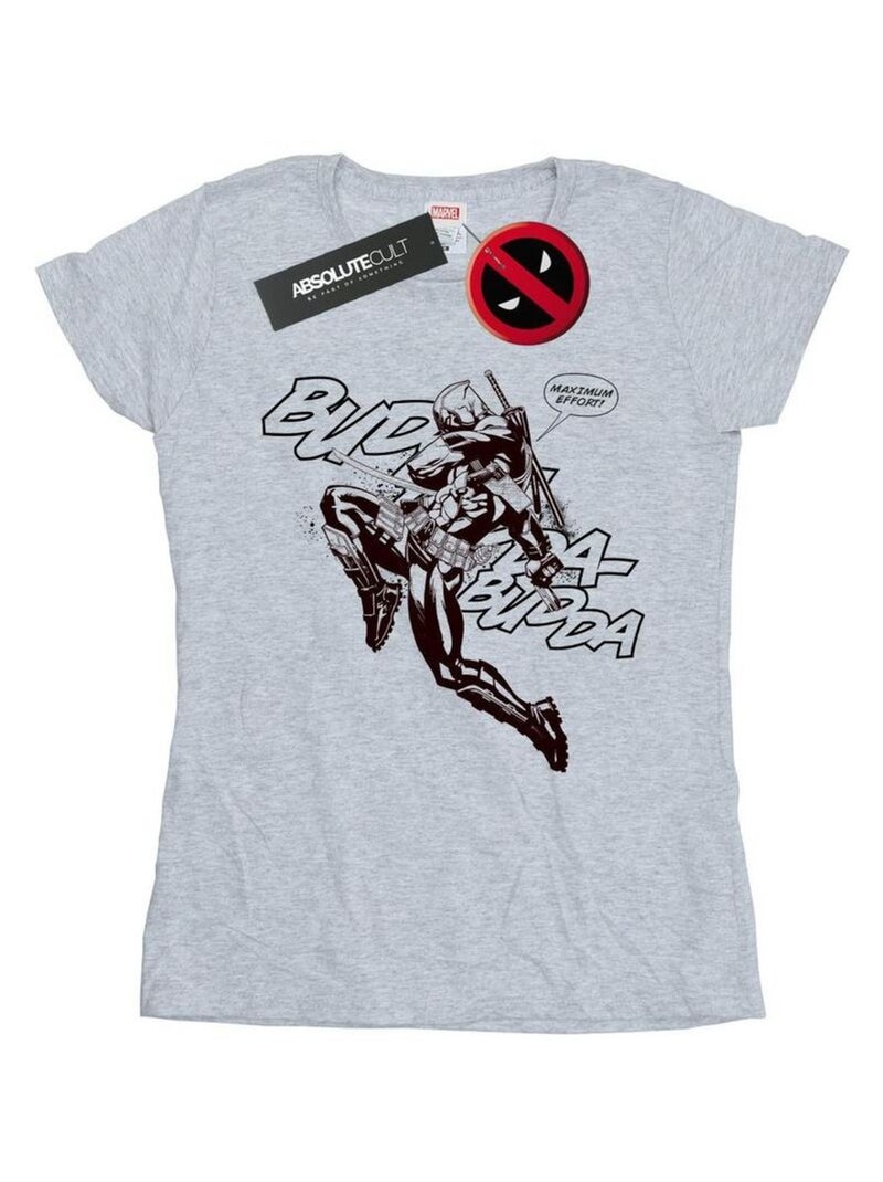 Marvel - T-shirt BUDDA BUDDA Gris chiné - Kiabi