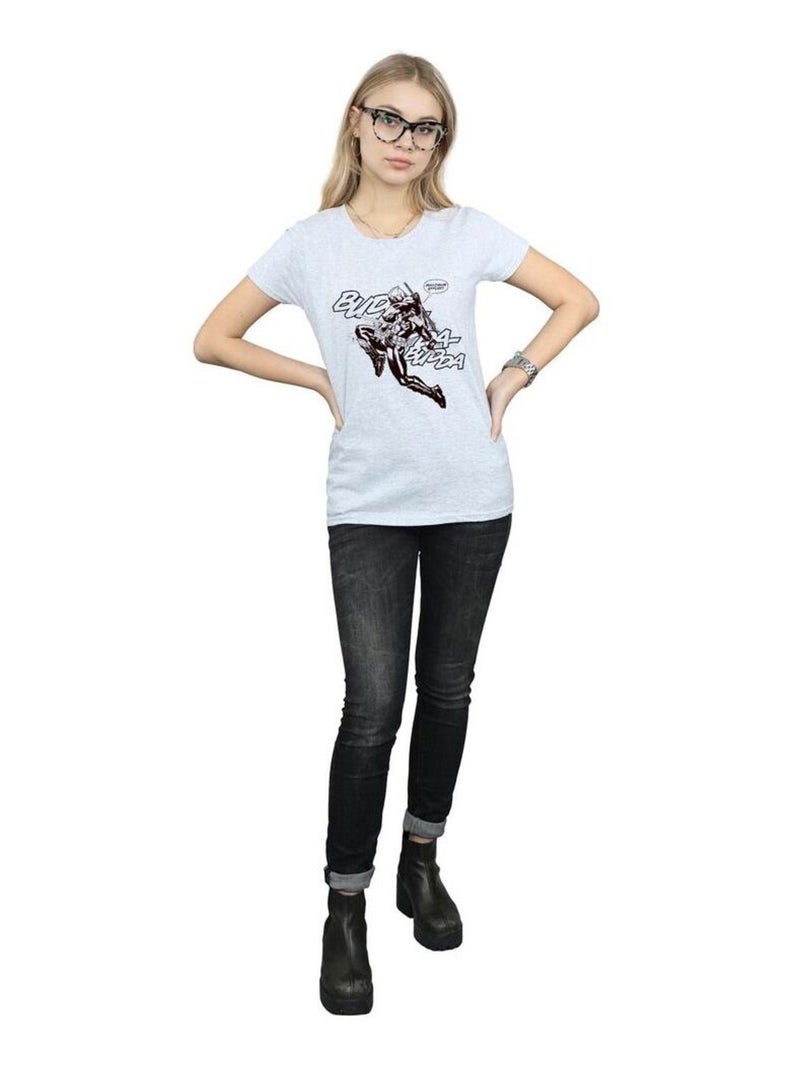 Marvel - T-shirt BUDDA BUDDA Gris chiné - Kiabi