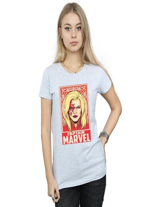 Marvel - T-shirt CAPTAIN MARVEL ORNAMENT - Kiabi