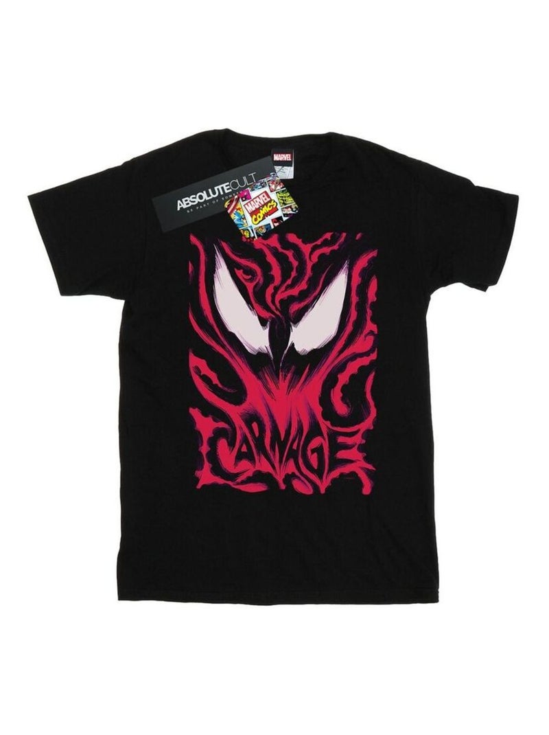 Marvel - T-shirt CARNAGE Noir - Kiabi