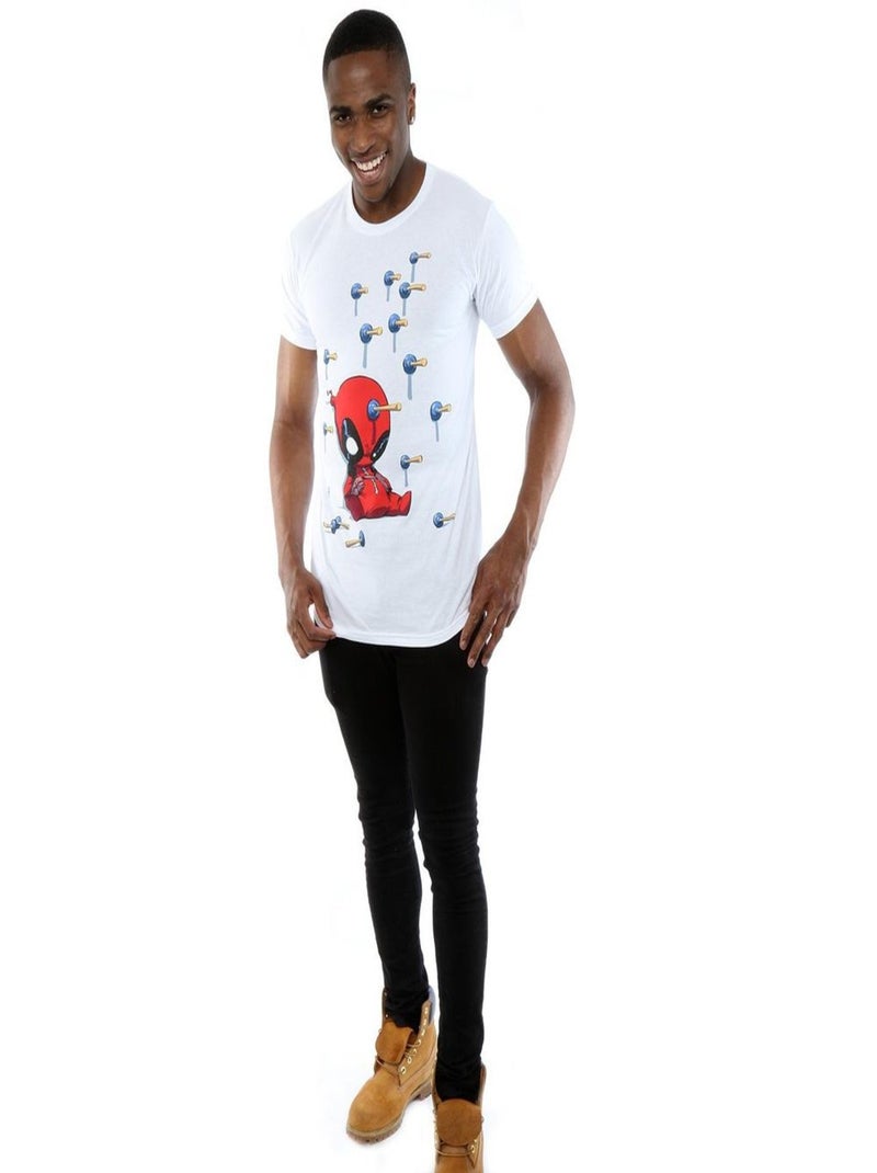 Marvel - T-shirt CARTOON KNOCKOUT Blanc - Kiabi