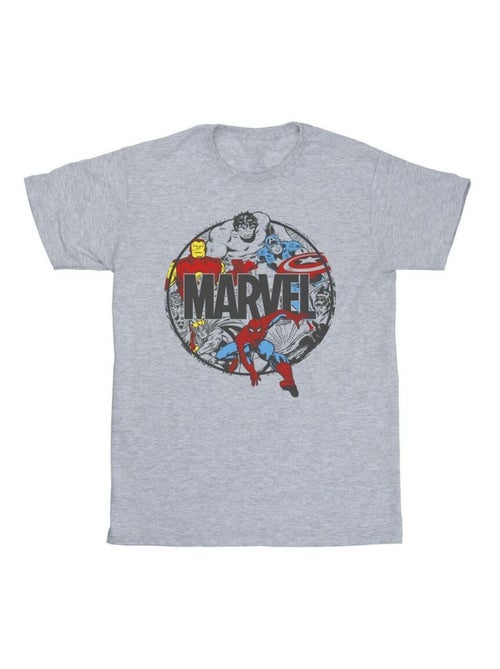 Marvel - T-shirt CHARACTER CIRCLE - Kiabi Marvel - T-shirt CHARACTER CIRCLE - Kiabi