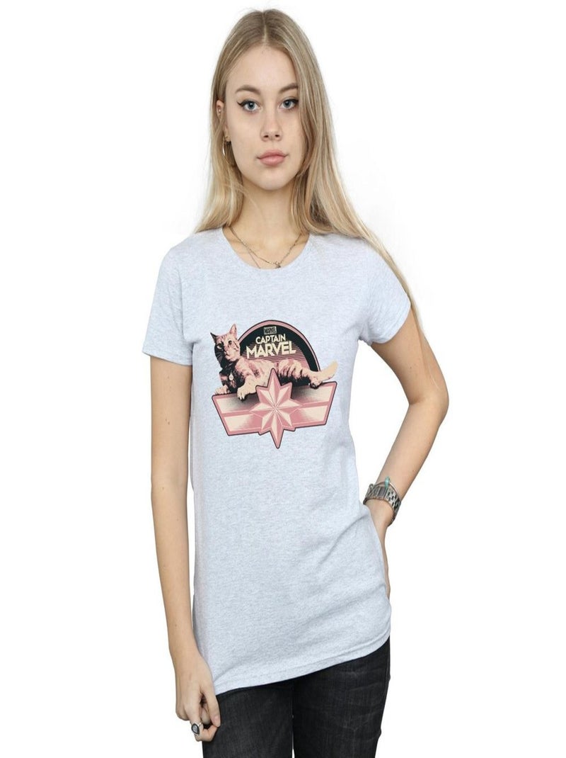 Marvel - T-shirt CHILLIN GOOSE Gris chiné - Kiabi