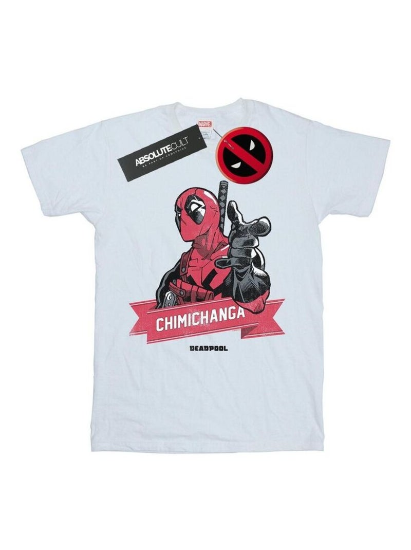 Marvel - T-shirt CHIMICHANGA FINGER Blanc - Kiabi