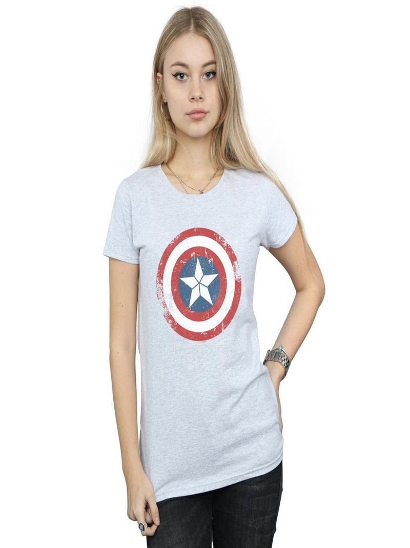 Marvel - T-shirt CIVIL WAR Gris chiné - Kiabi