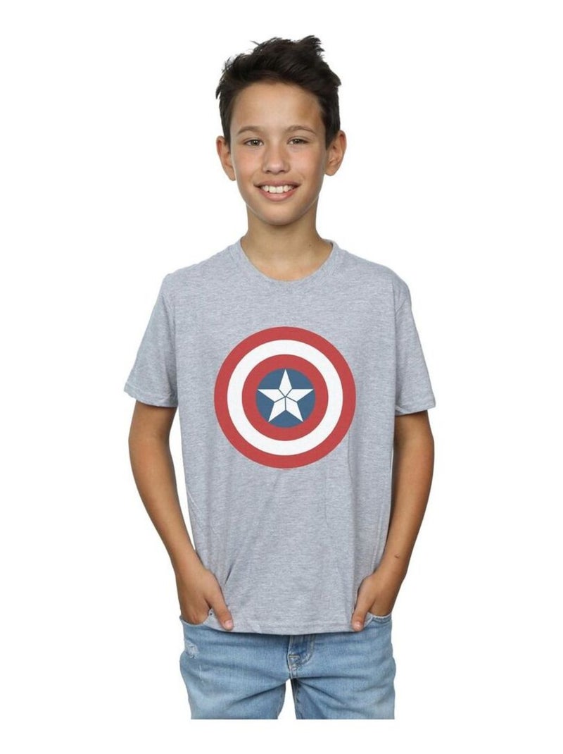 Marvel - T-shirt CIVIL WAR Gris chiné - Kiabi