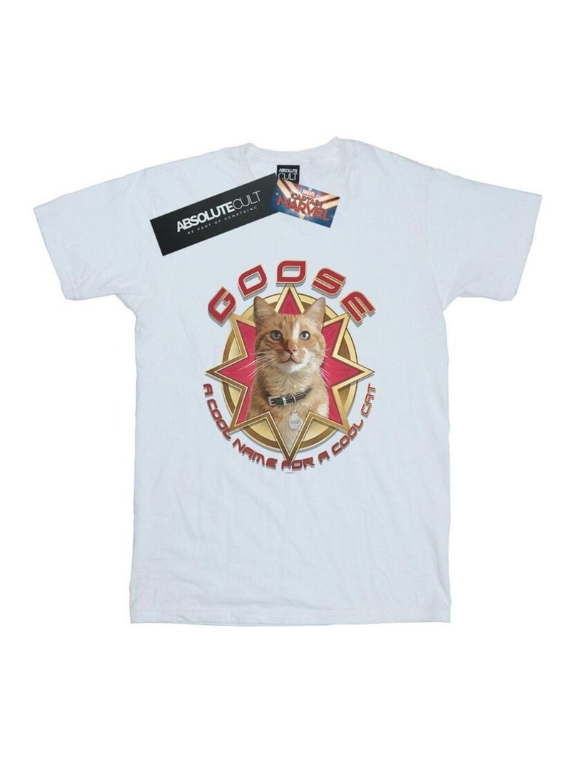 Marvel - T-shirt COOL CAT Blanc - Kiabi