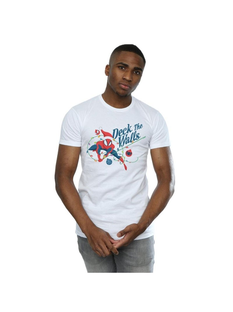 Marvel - T-shirt DECK THE WALLS Blanc - Kiabi