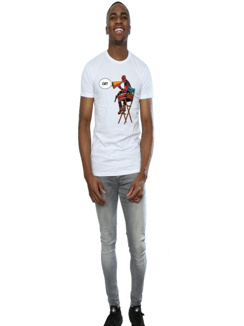 Marvel - T-shirt DIRECTOR'S CHAIR Blanc - Kiabi