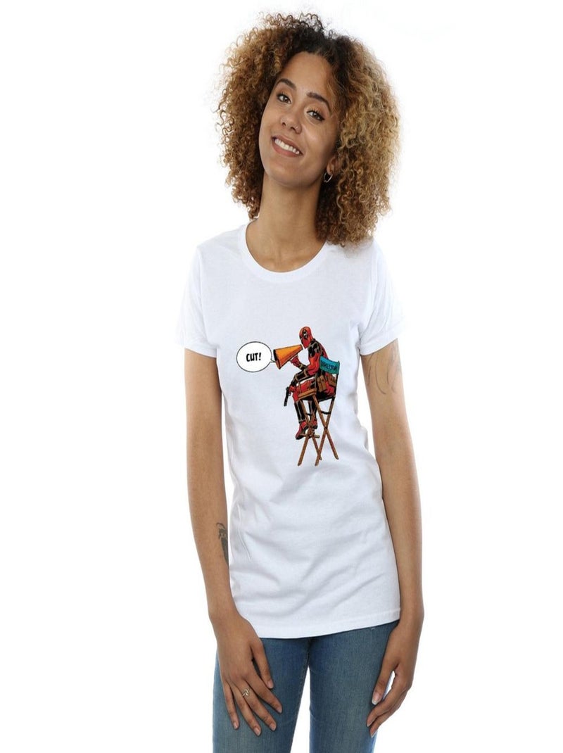 Marvel - T-shirt DIRECTOR'S CHAIR Blanc - Kiabi