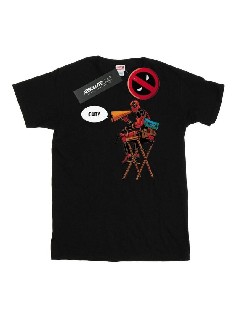 Marvel - T-shirt DIRECTOR'S CHAIR Noir - Kiabi