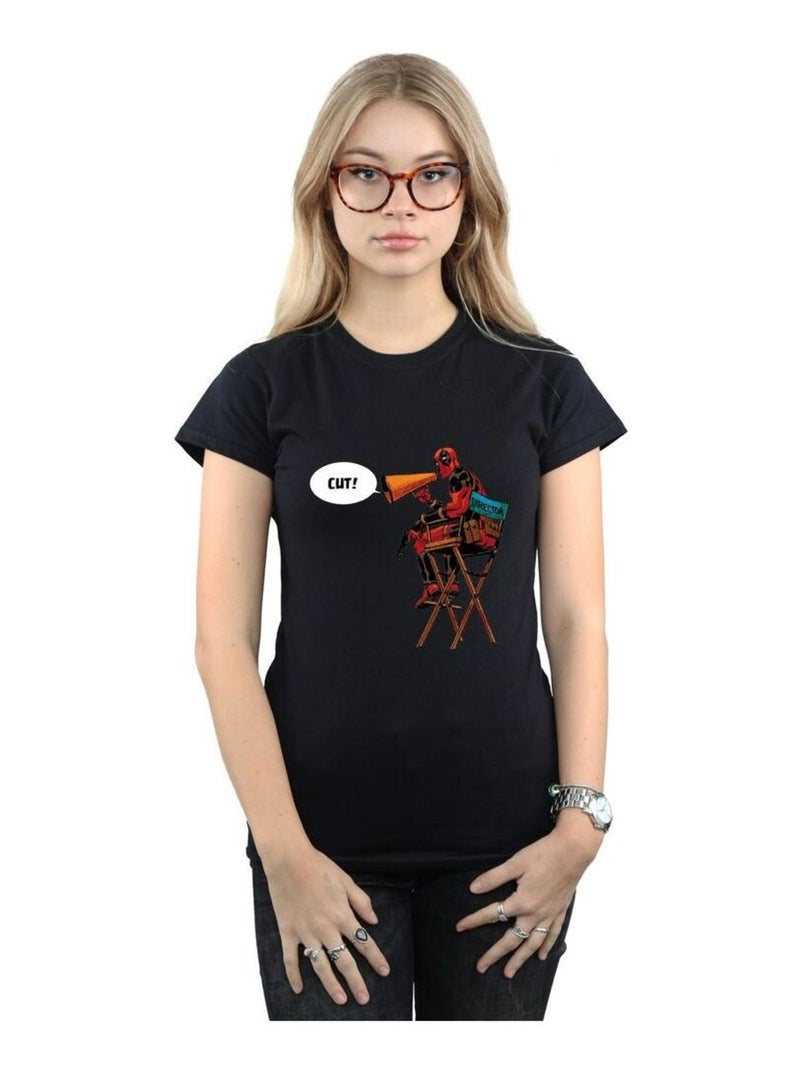 Marvel - T-shirt DIRECTOR'S CHAIR Noir - Kiabi