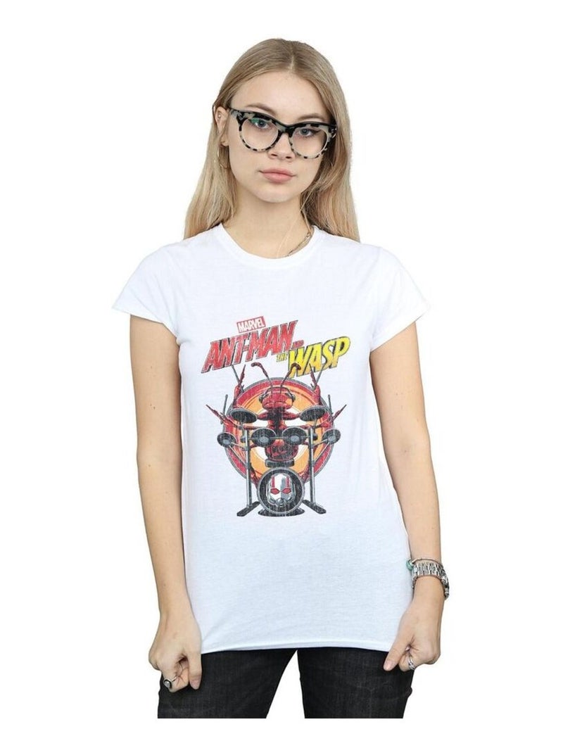 Marvel - T-shirt DRUMMER ANT Blanc - Kiabi