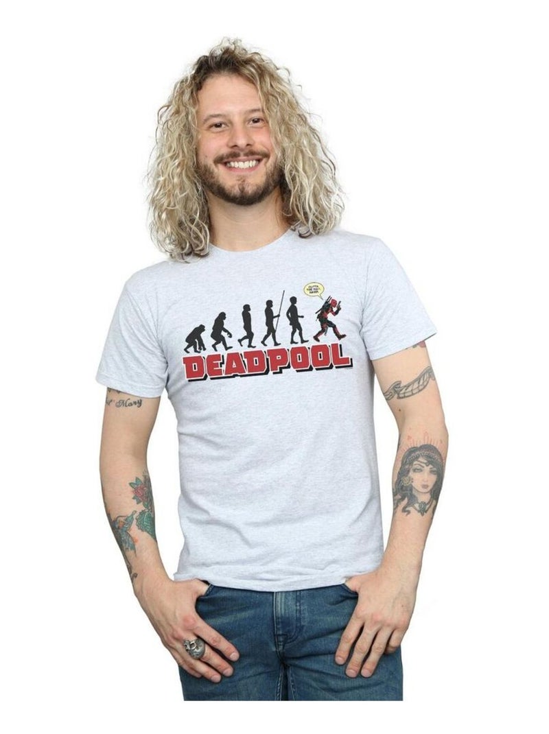 Marvel - T-shirt EVOLUTION Gris chiné - Kiabi