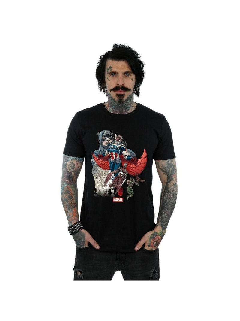 Marvel - T-shirt FALCON EVOLUTION Noir - Kiabi