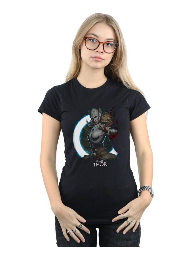 Marvel - T-shirt FEMALE LEGACY Noir - Kiabi