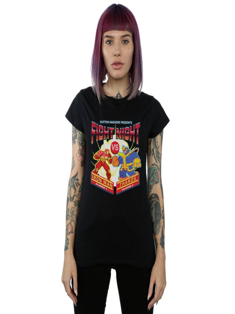 Marvel - T-shirt FIGHT NIGHT Noir - Kiabi