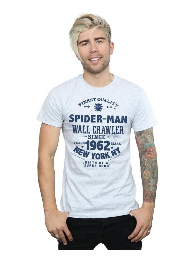 Marvel - T-shirt FINEST QUALITY Gris chiné - Kiabi