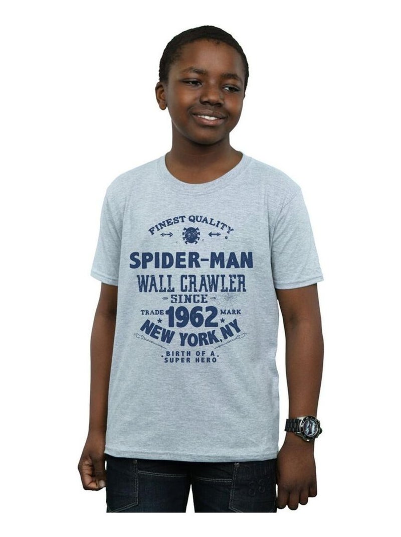 Marvel - T-shirt FINEST QUALITY Gris chiné - Kiabi