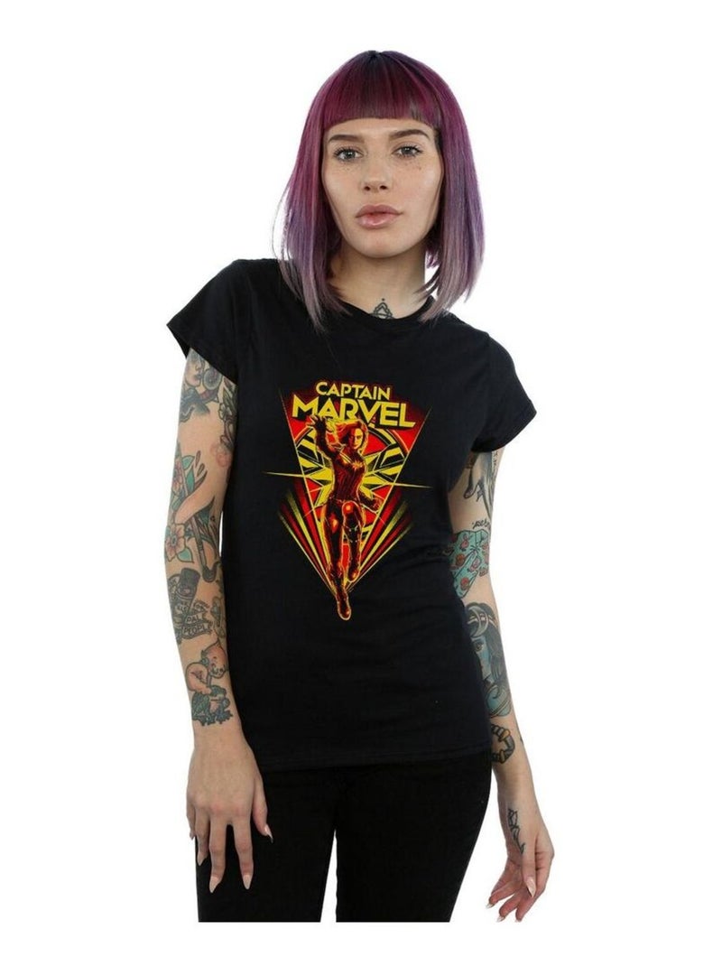 Marvel - T-shirt FLYING Noir - Kiabi