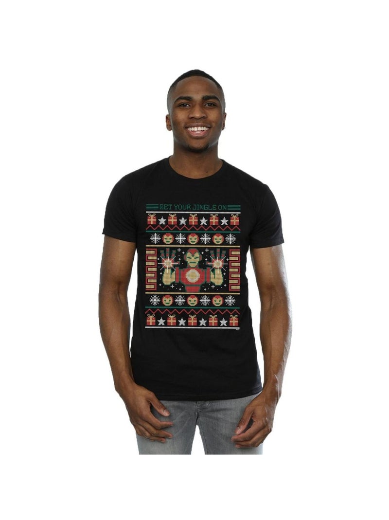 Marvel - T-shirt GET YOUR JINGLE ON Noir - Kiabi