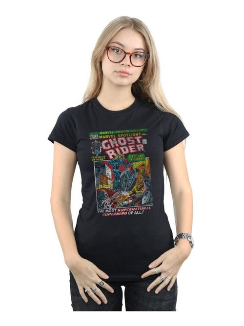 Marvel - T-shirt GHOST RIDER DISTRESSED SPOTLIGHT - Kiabi