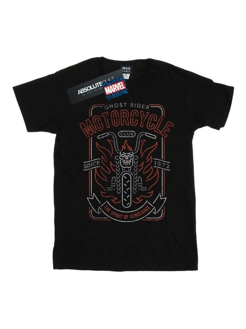 Marvel - T-shirt GHOST RIDER MOTORCYCLE CLUB Noir - Kiabi