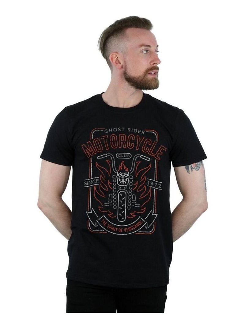 Marvel - T-shirt GHOST RIDER MOTORCYCLE CLUB Noir - Kiabi