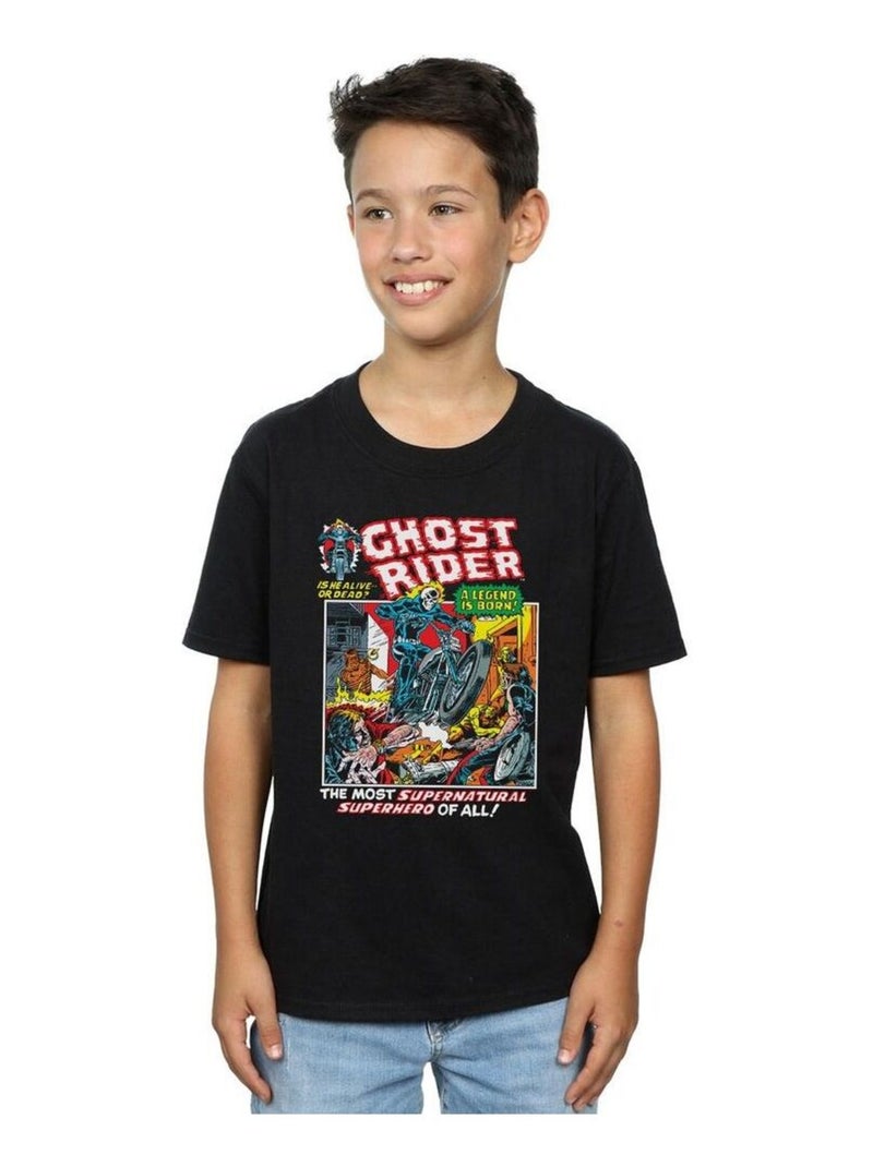 Marvel - T-shirt GHOST RIDER Noir - Kiabi