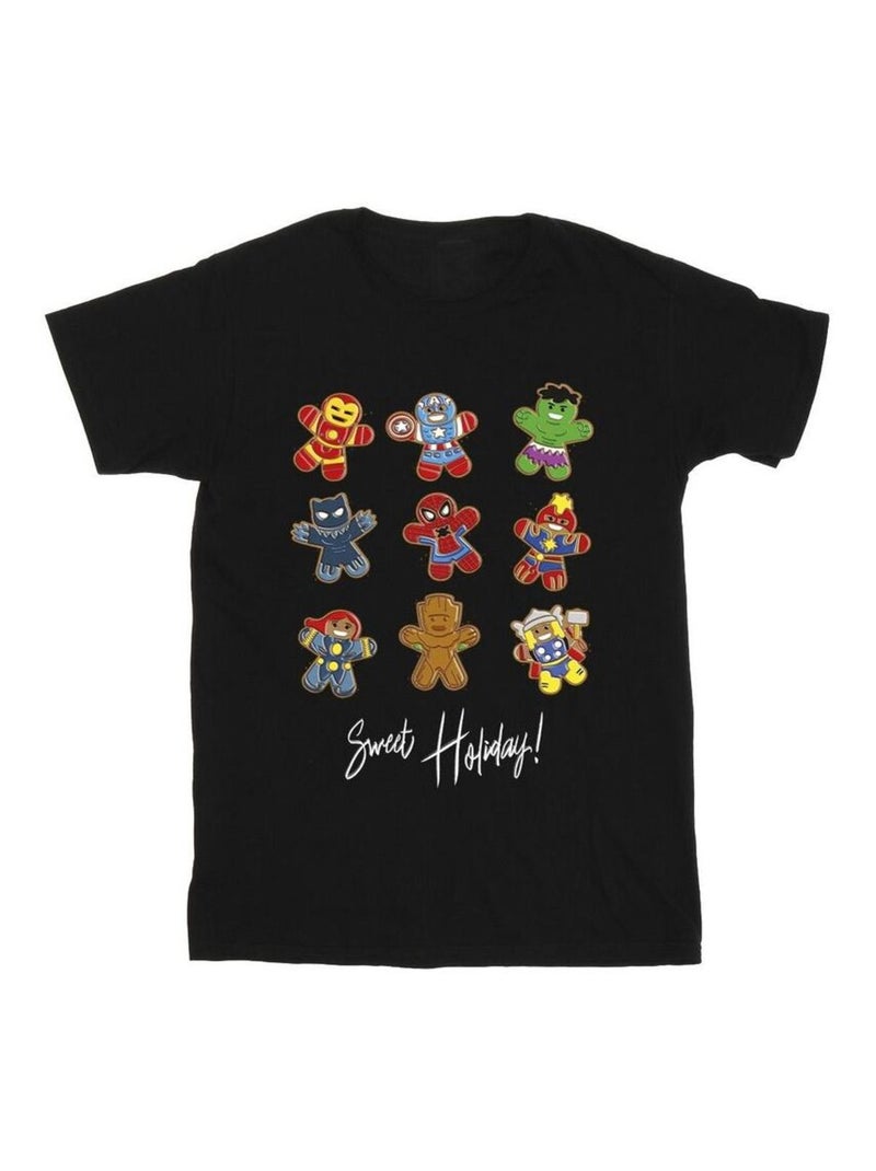 Marvel - T-shirt GINGERBREAD AVENGERS Noir - Kiabi
