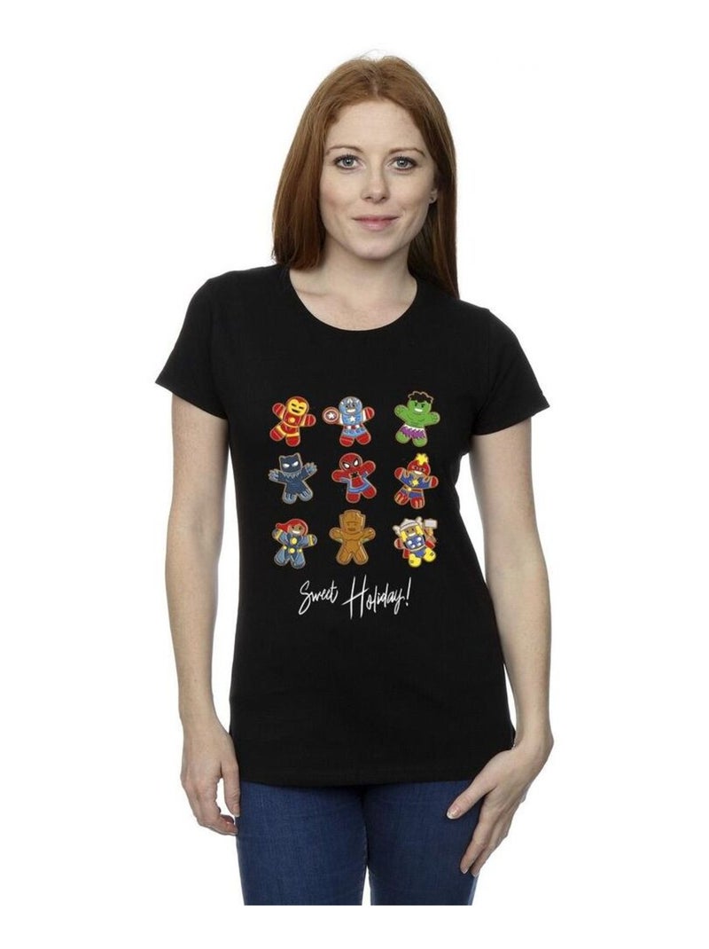 Marvel - T-shirt GINGERBREAD AVENGERS Noir - Kiabi