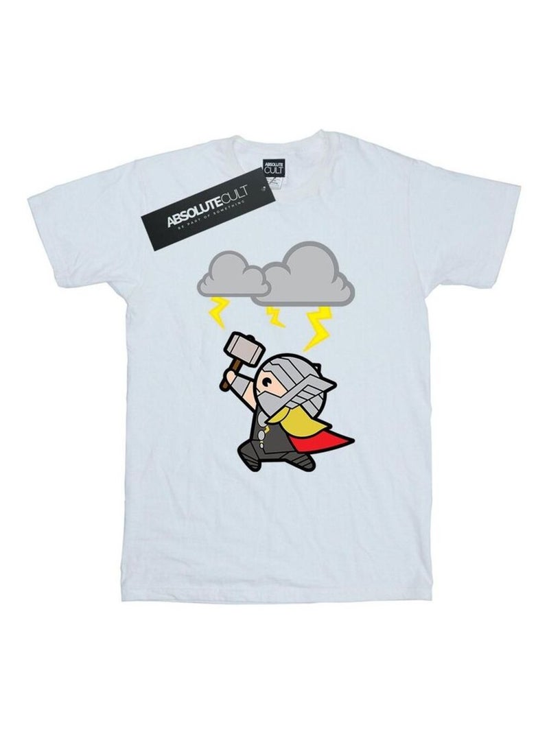 Marvel - T-shirt GOD OF THUNDER Blanc - Kiabi