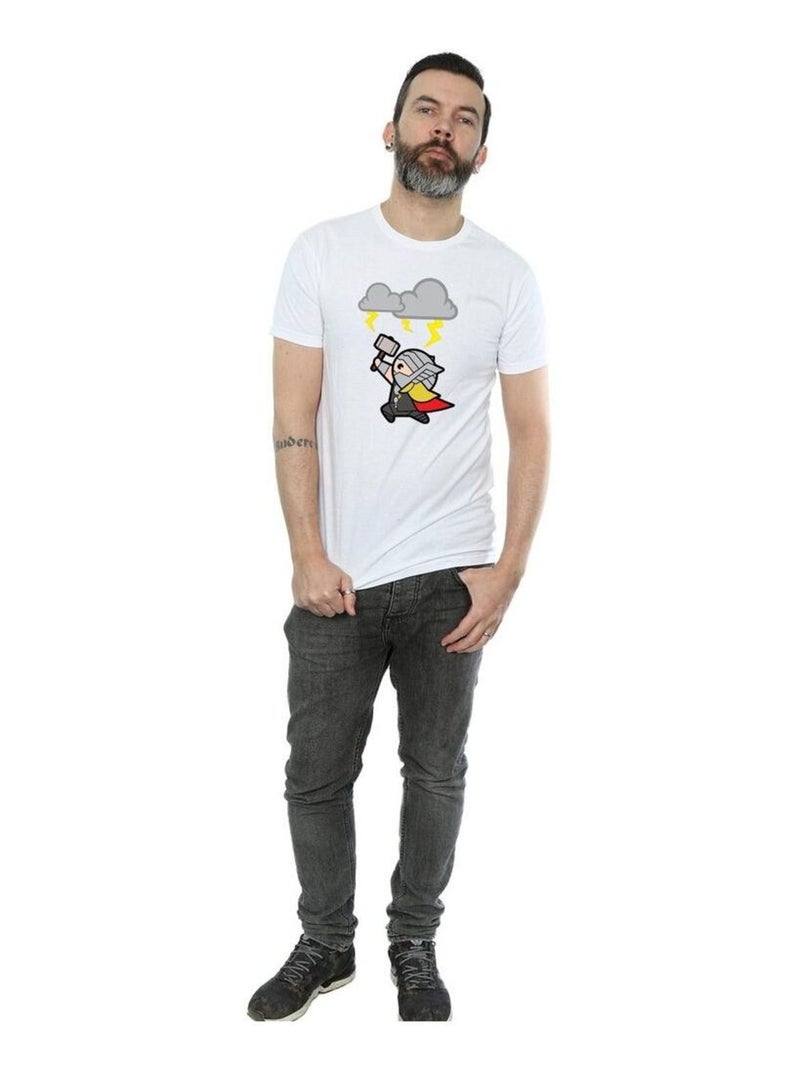 Marvel - T-shirt GOD OF THUNDER Blanc - Kiabi