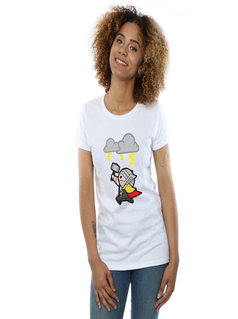 Marvel - T-shirt GOD OF THUNDER Blanc - Kiabi