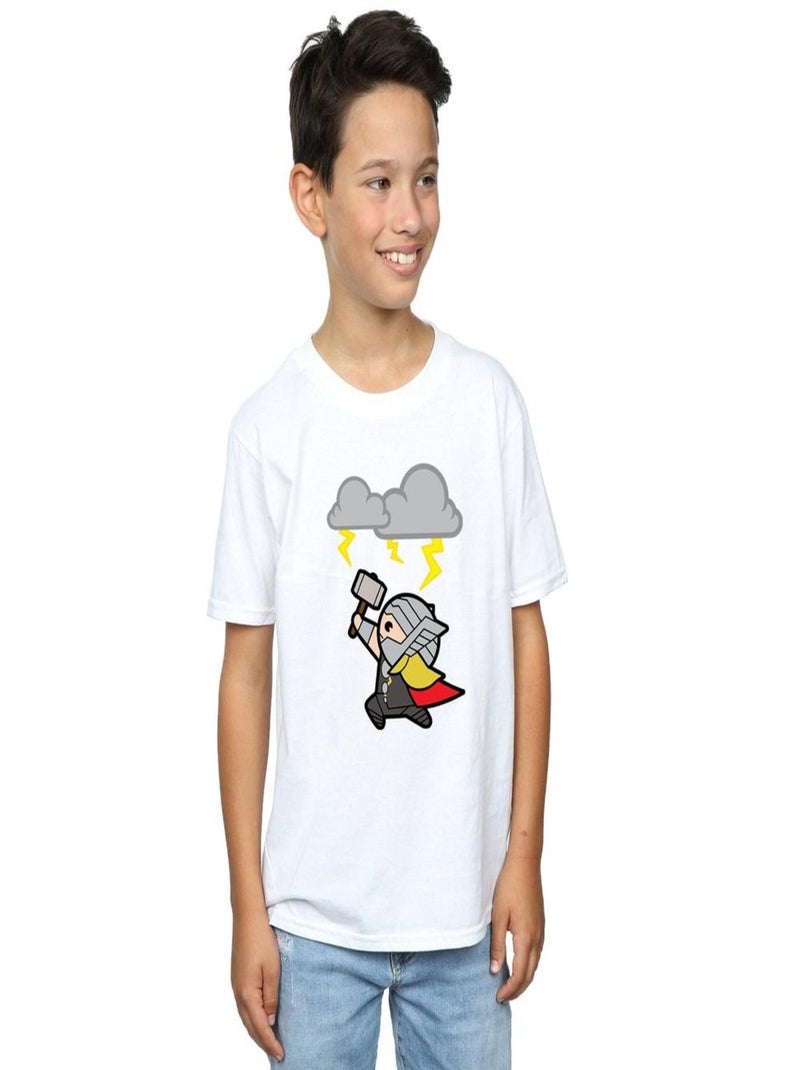 Marvel - T-shirt GOD OF THUNDER Blanc - Kiabi